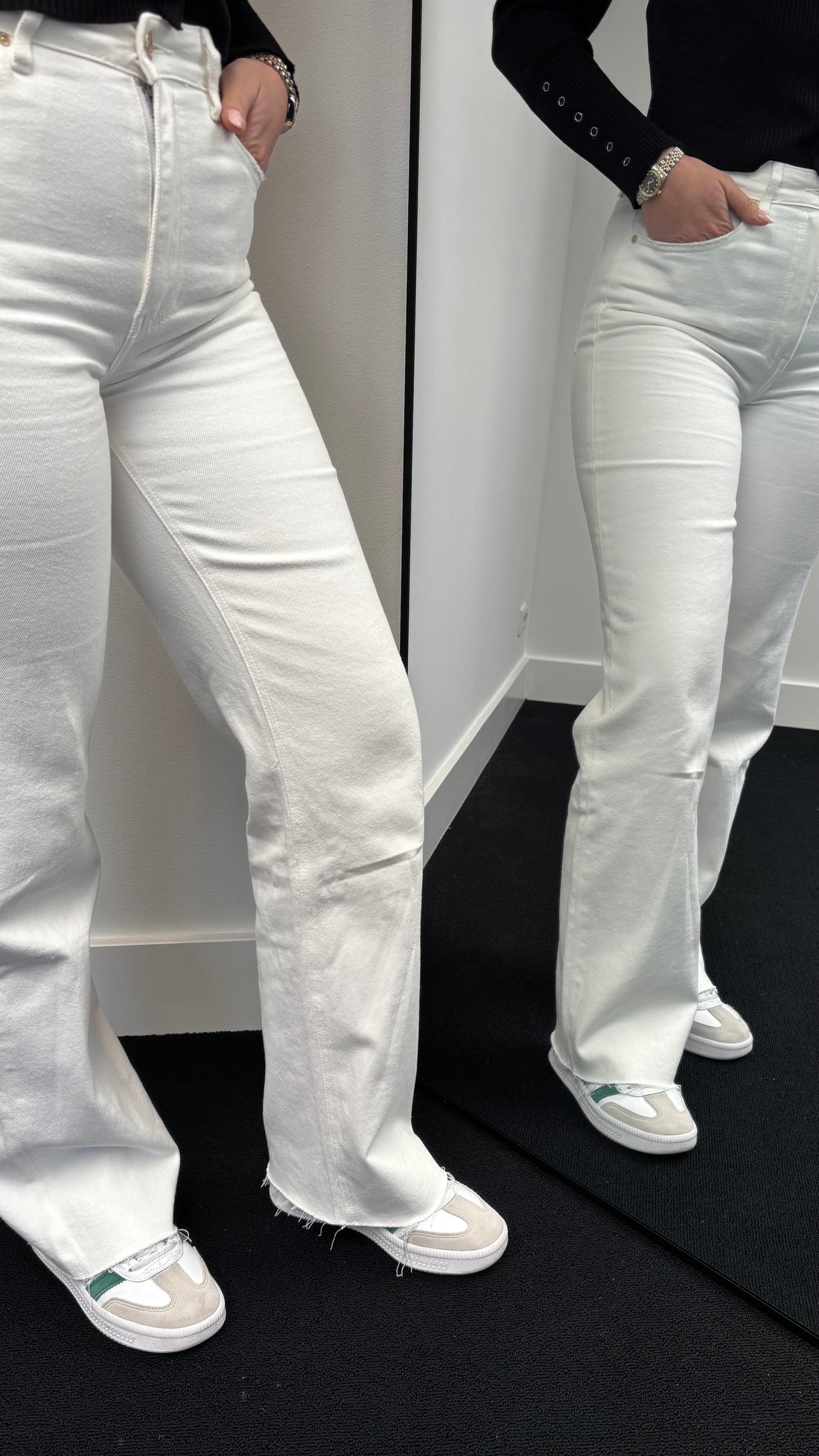QH Wide Leg Jeans White 3636 (Tall)