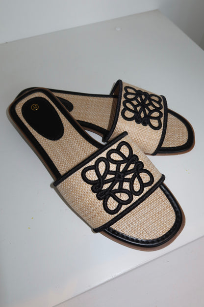 LouLou Slides Black 76