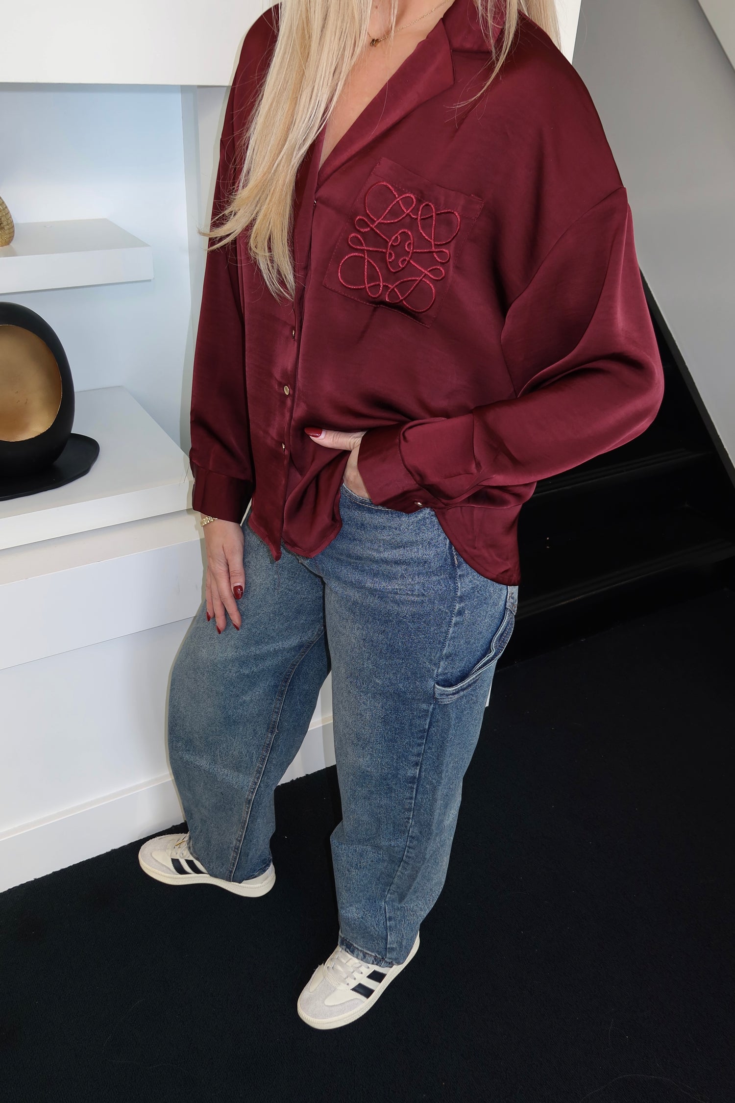 Maeve Blouse Bordeaux 35