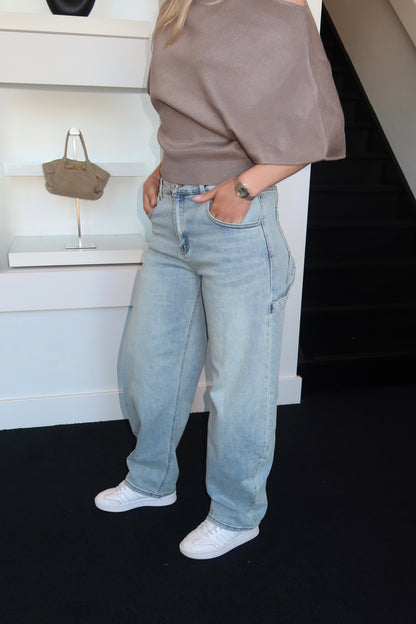 Laulia Barrel Fit Jeans Denim Blue 6082