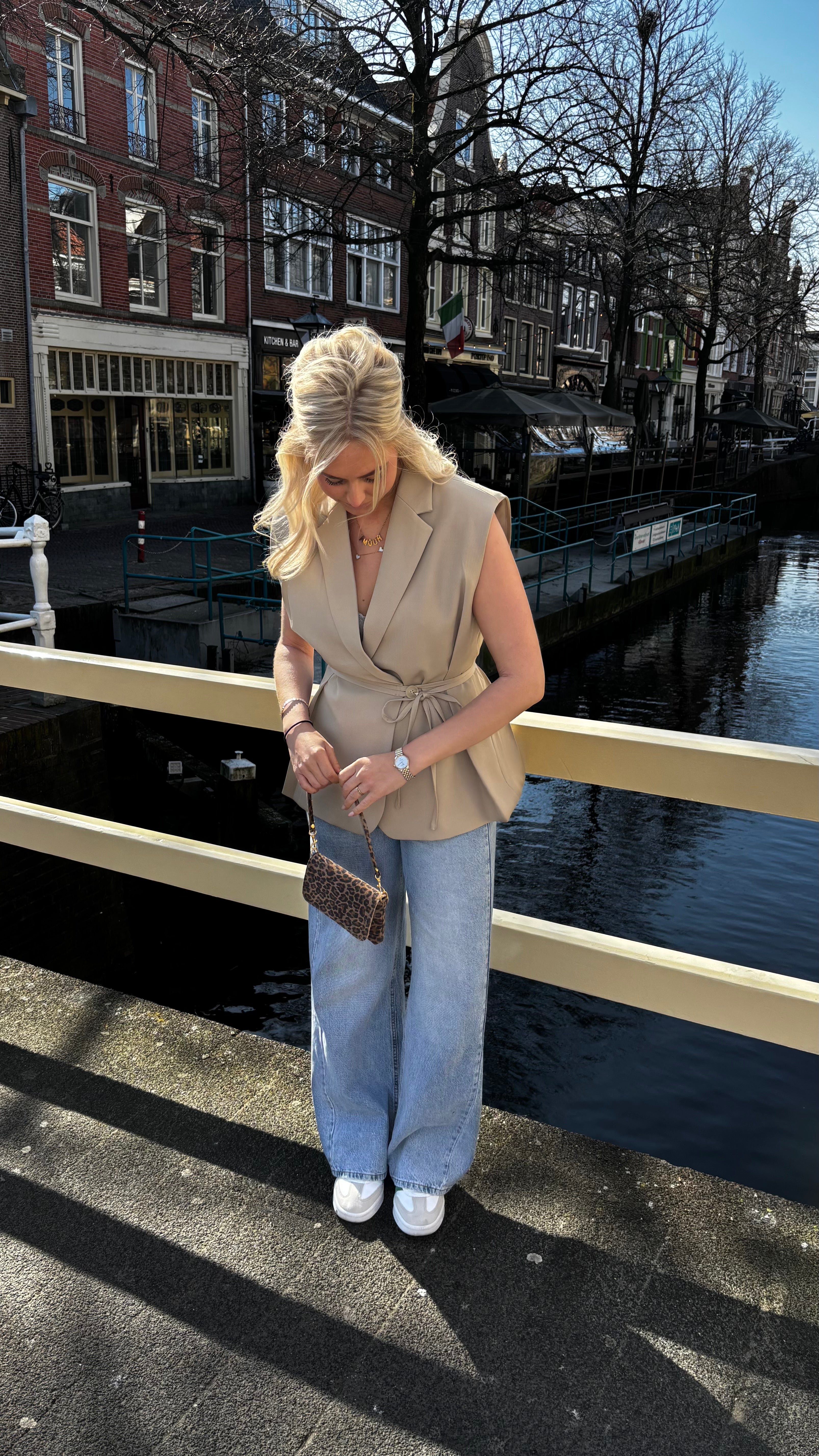 Fitted Gilet Taupe 24749