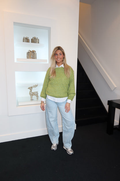 Moss Green Knitted Sweater 89346