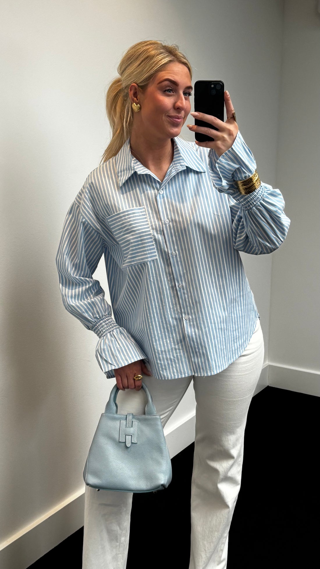 Juno Blouse Blue 6957