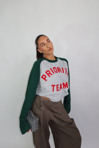 Baseball Longsleeve Green