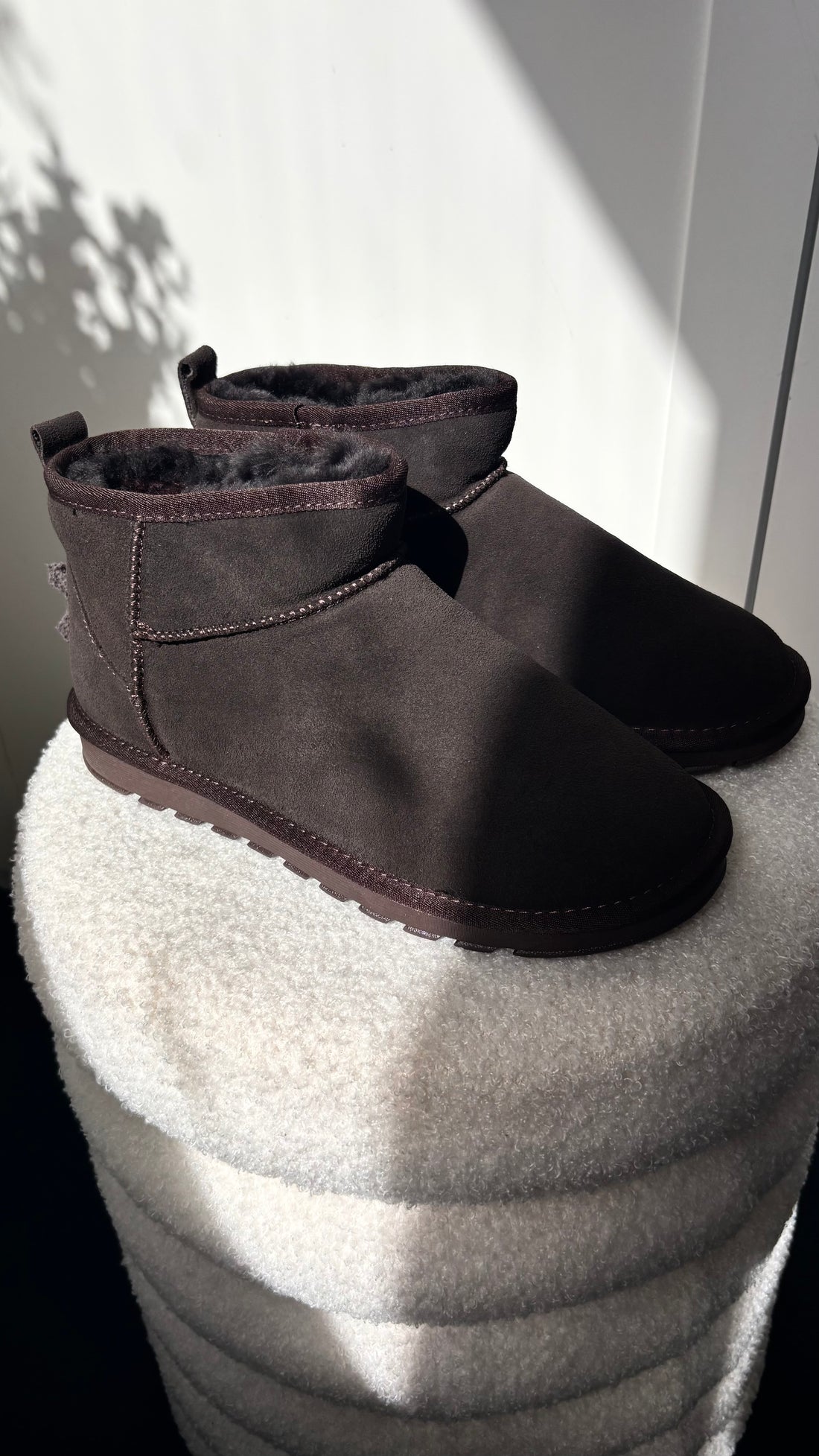 Real Leather Ultra Mini Comfy Boots