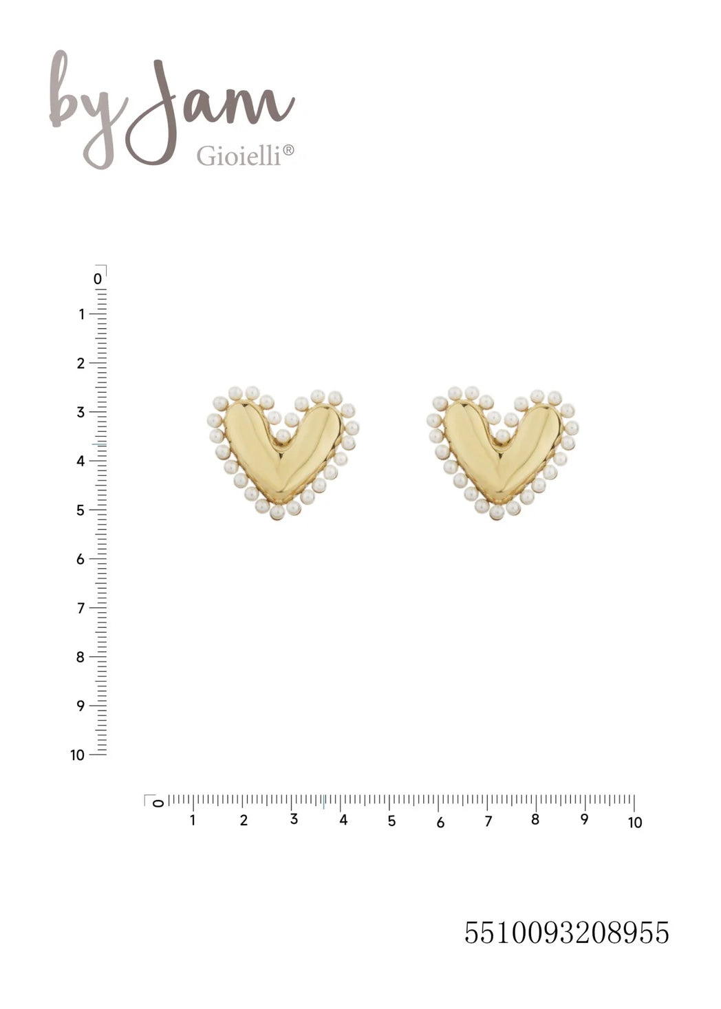 Pearl Heart Earrings