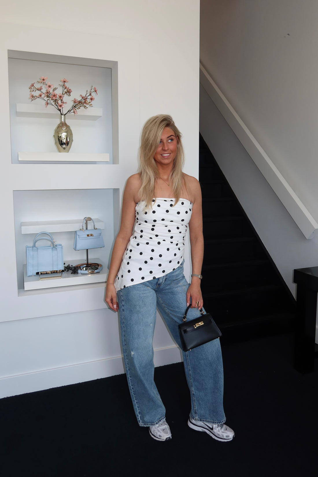 Bandeau Polka Dots Top 7933