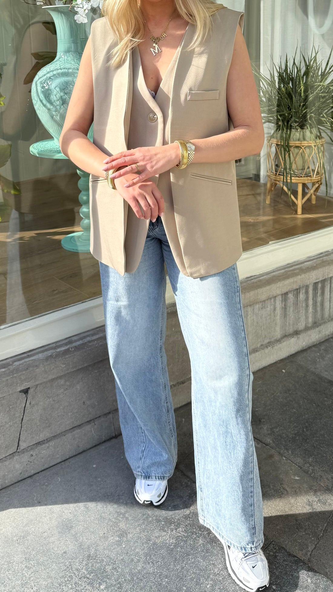 Statement Gilet Taupe 24734