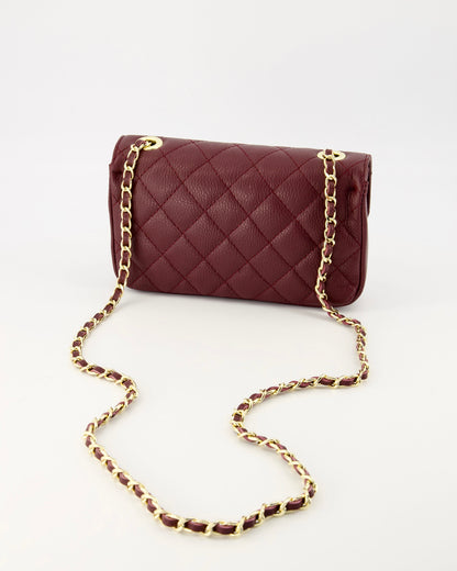 Sophia Leather Bag Burgundy