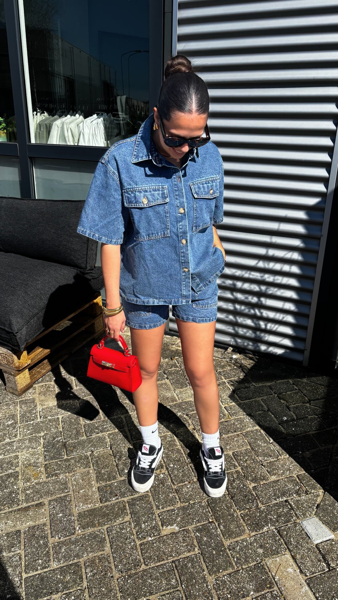 Denim Duo Set Dark 9854