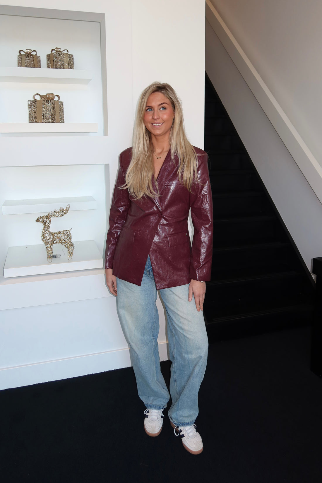 Silvi Blazer Burgundy