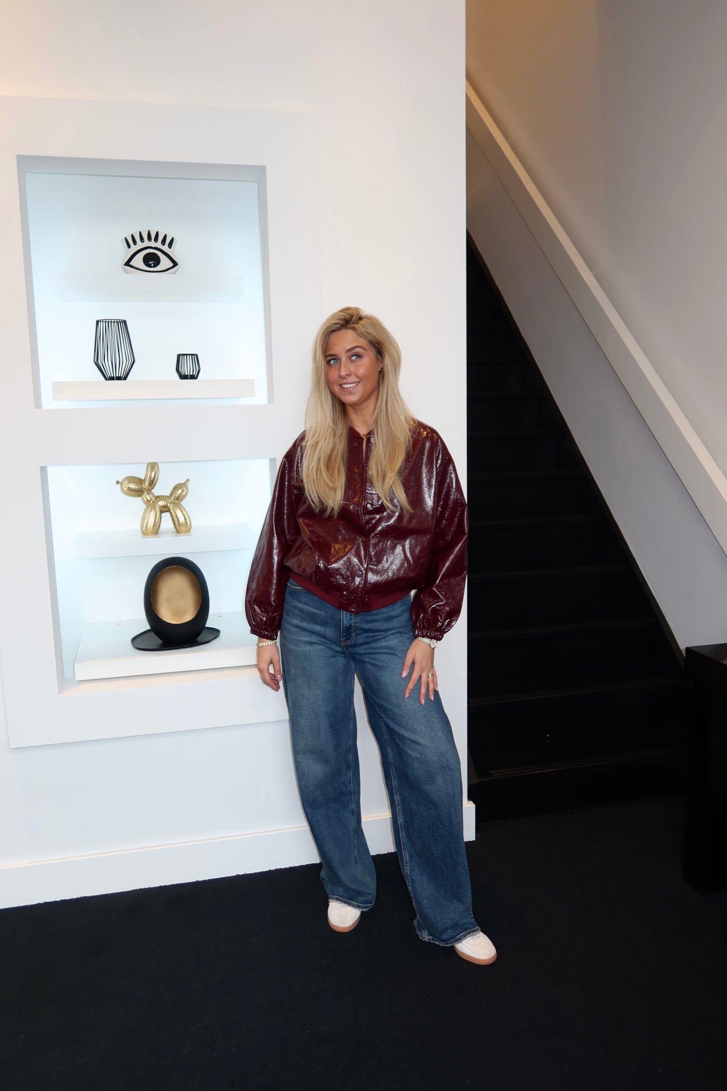 PU Jade Bomber Burgundy