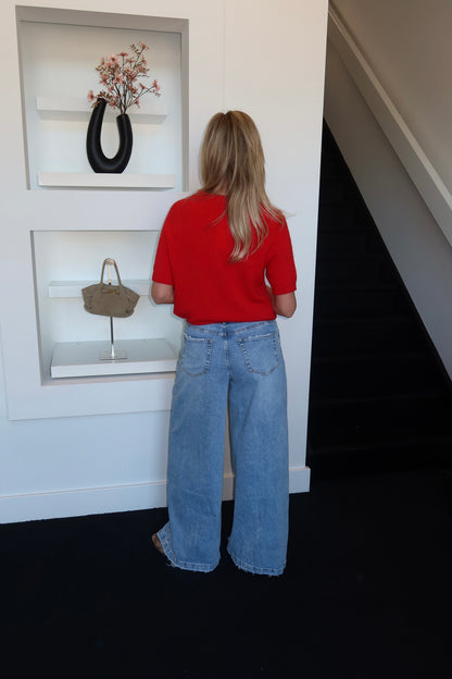 The Wide Leg Jeans Medium Wash 3901