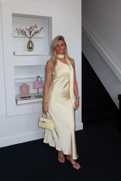The Date Night Dress Butter Yellow 9-39