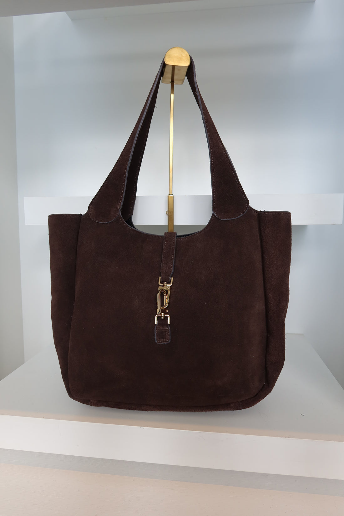 Loez Suede Bag Brown