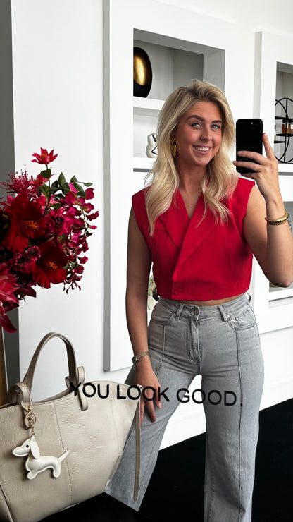 Cherry Gilet Red 278