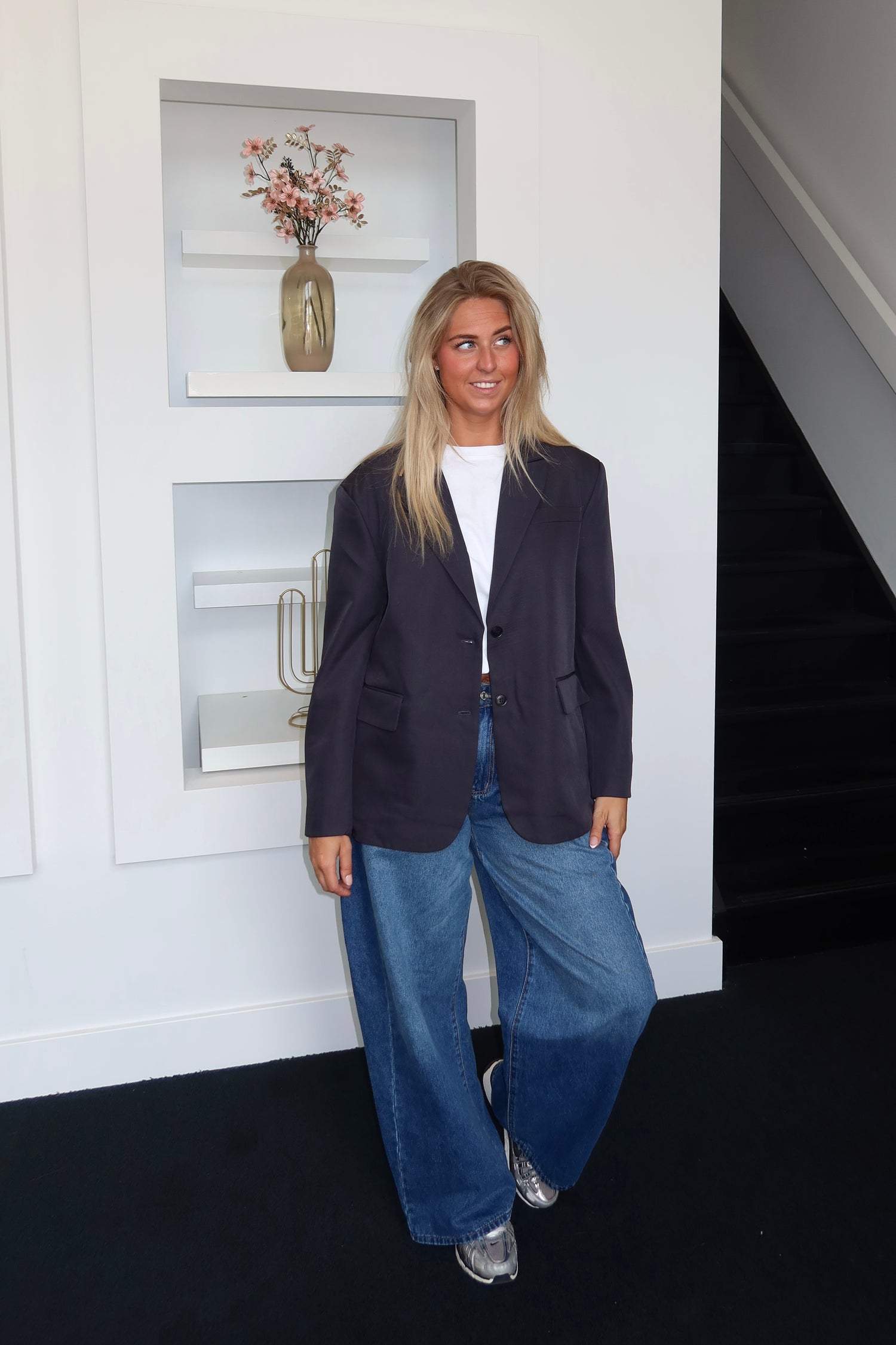 Romy Oversized Blazer Navy 3151-3