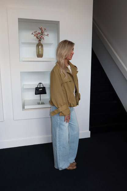 Bomber Trench Coat Olive