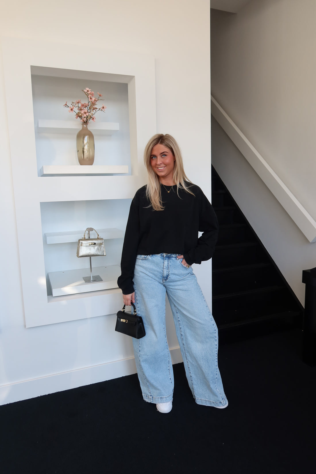 Long Sleeve Sweater Washed Grey 2165