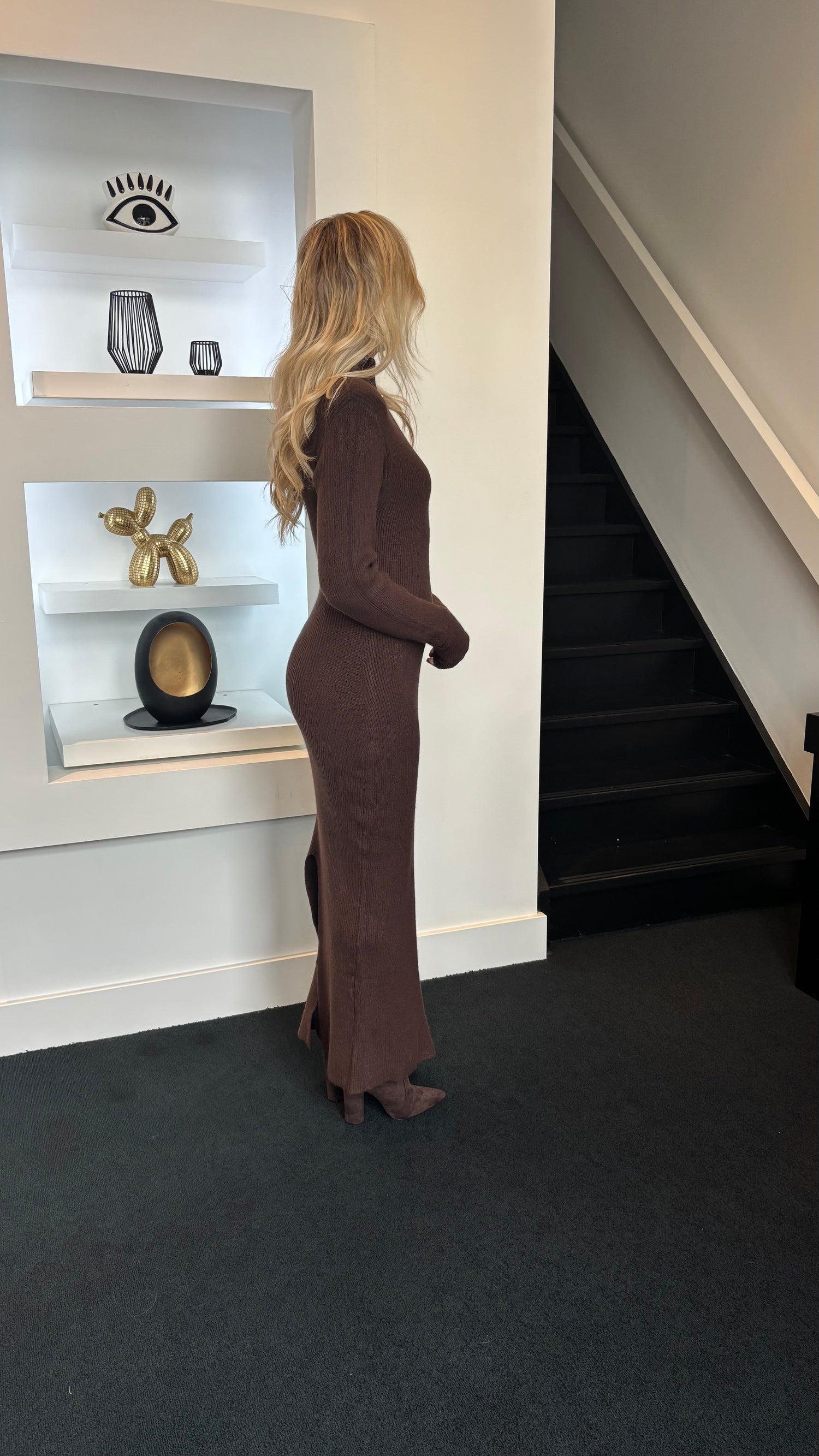Iconic Knit Dress Brown 231 (Tall Girl Approved)