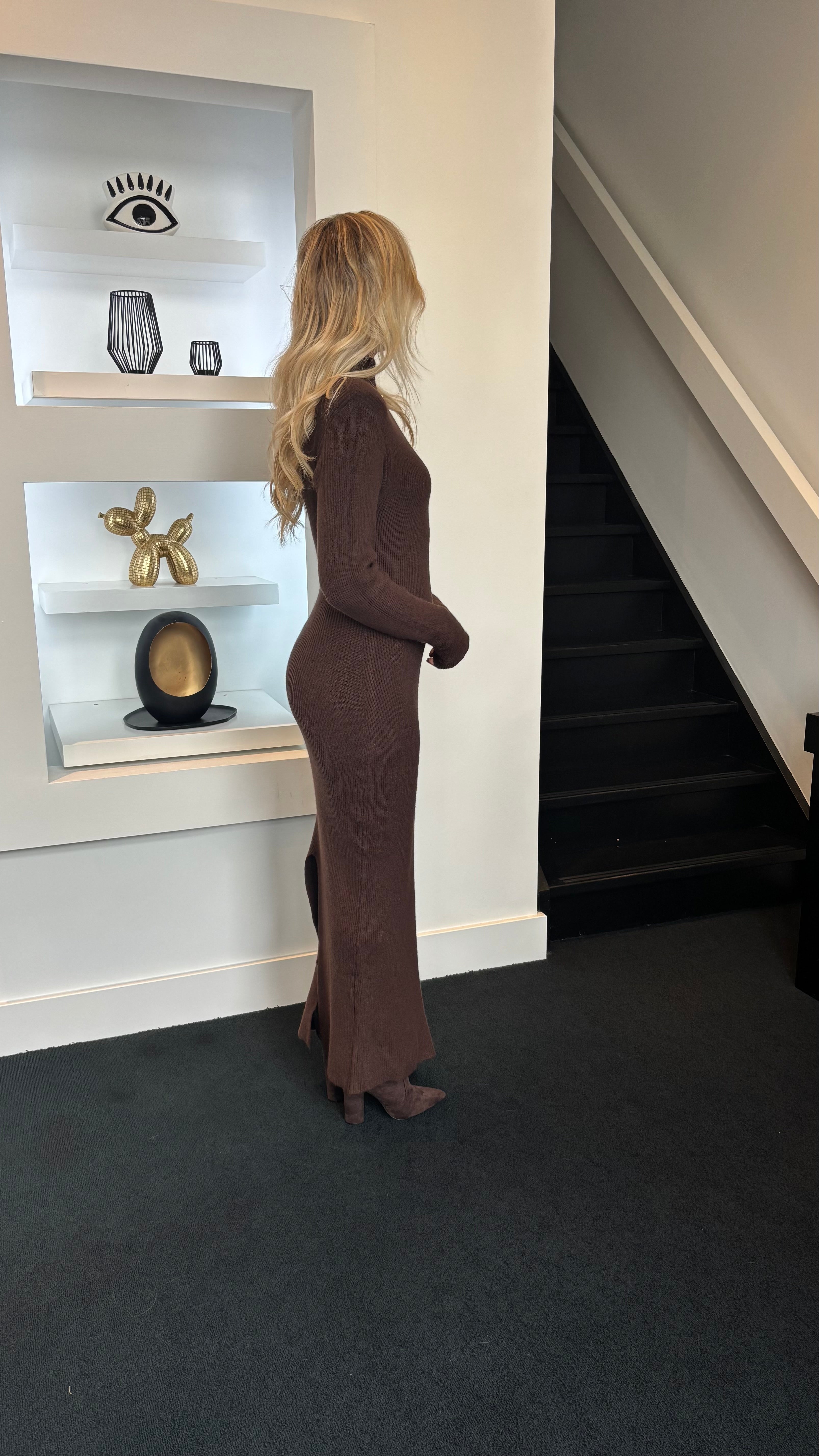 Iconic Knit Dress Brown 231 (Tall Girl Approved)