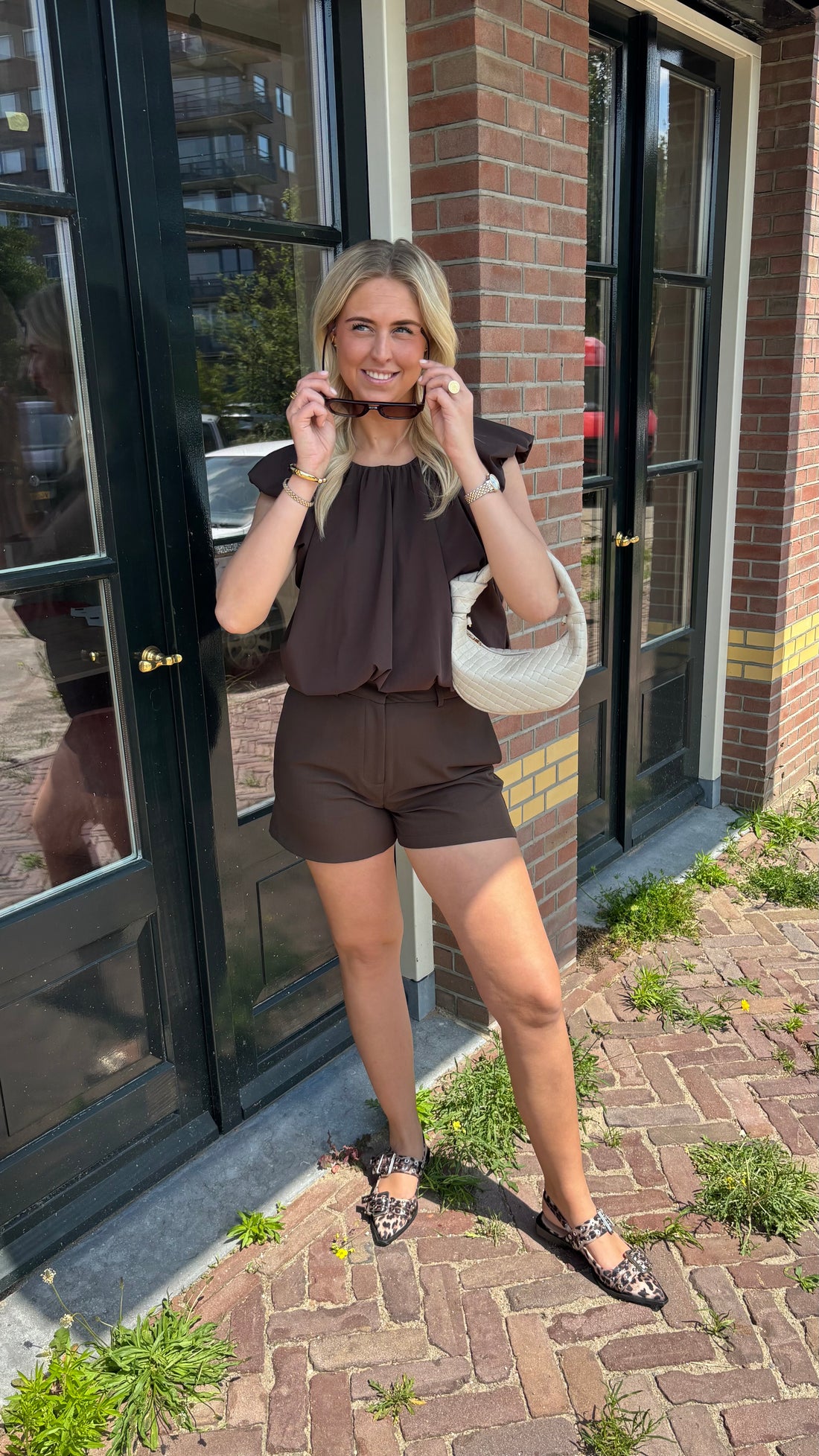 Cacao Flare Top Brown