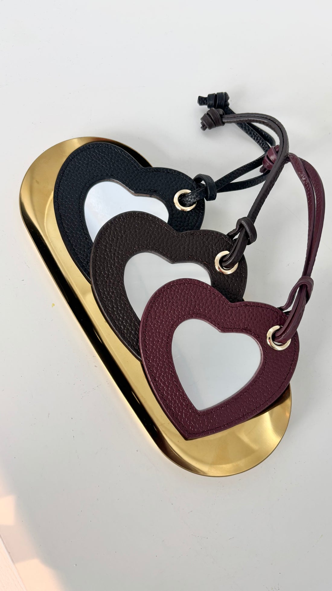 Bag Charm Mirror Heart