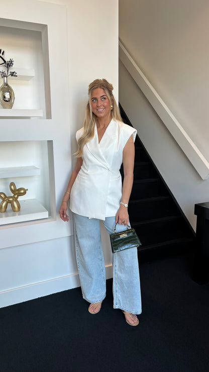 Sweet Shape Gilet White 25223