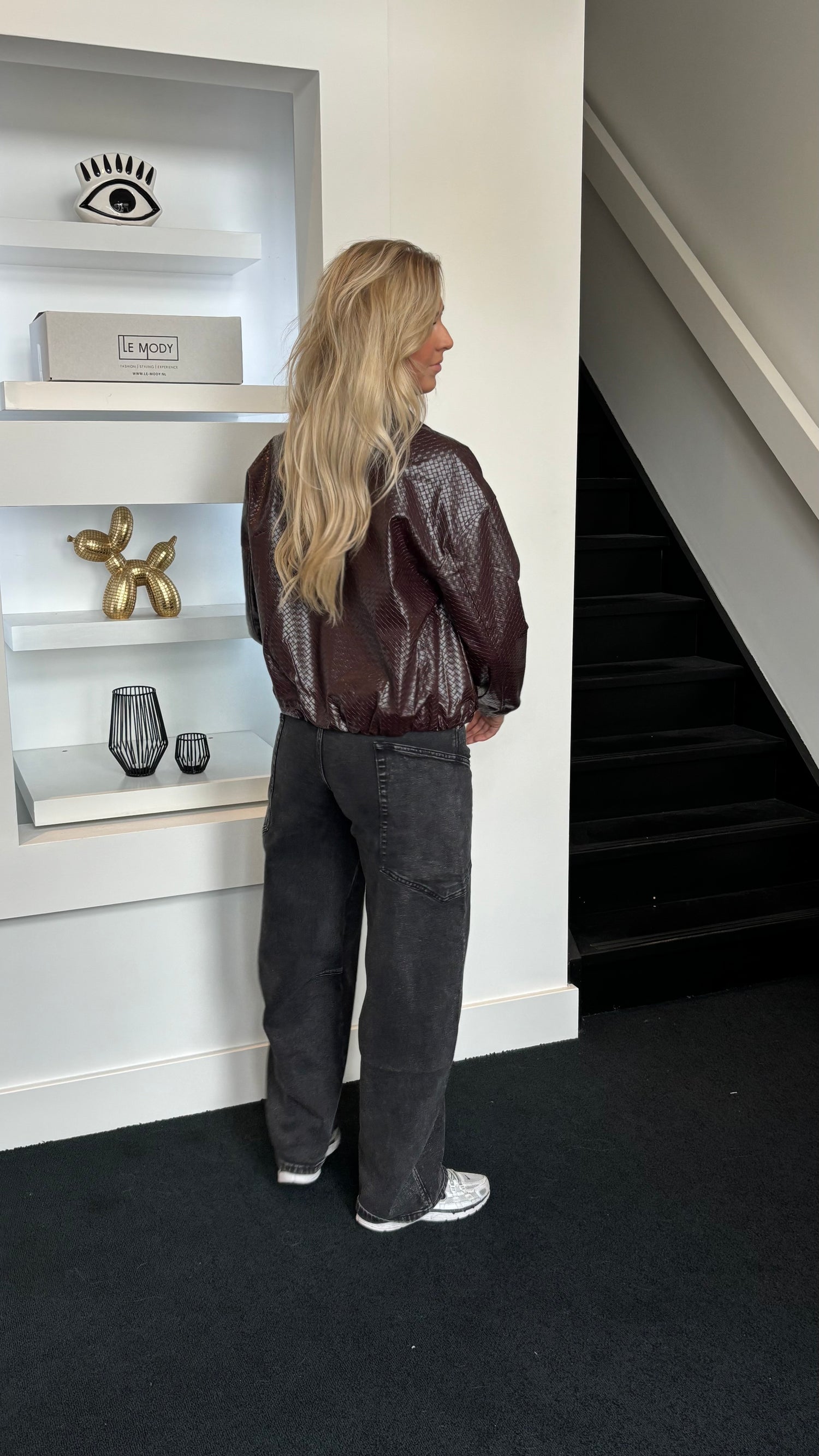 The Signature Row Bomber Burgundy 8380