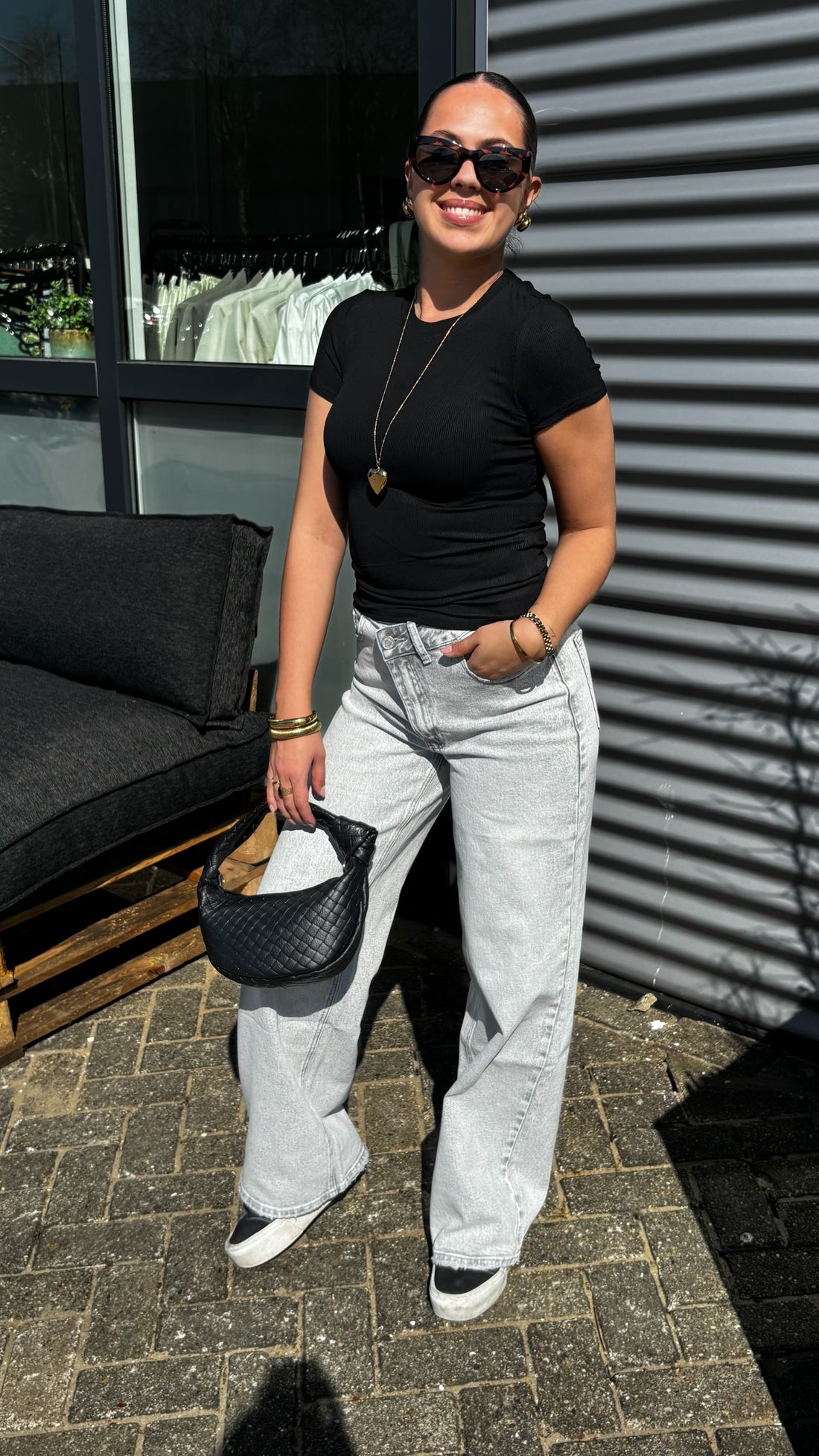 Basic Rib Top Black