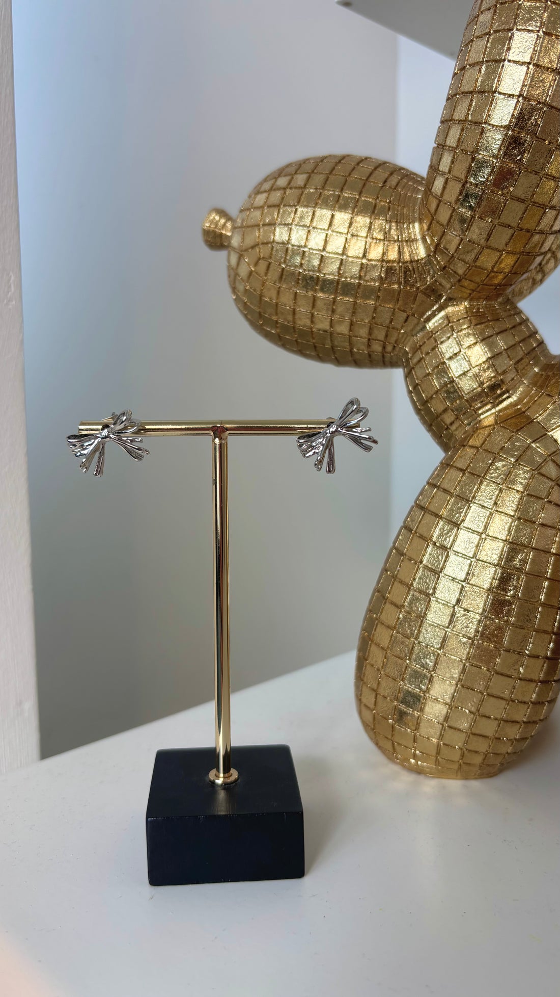 Bow Earrings Silver