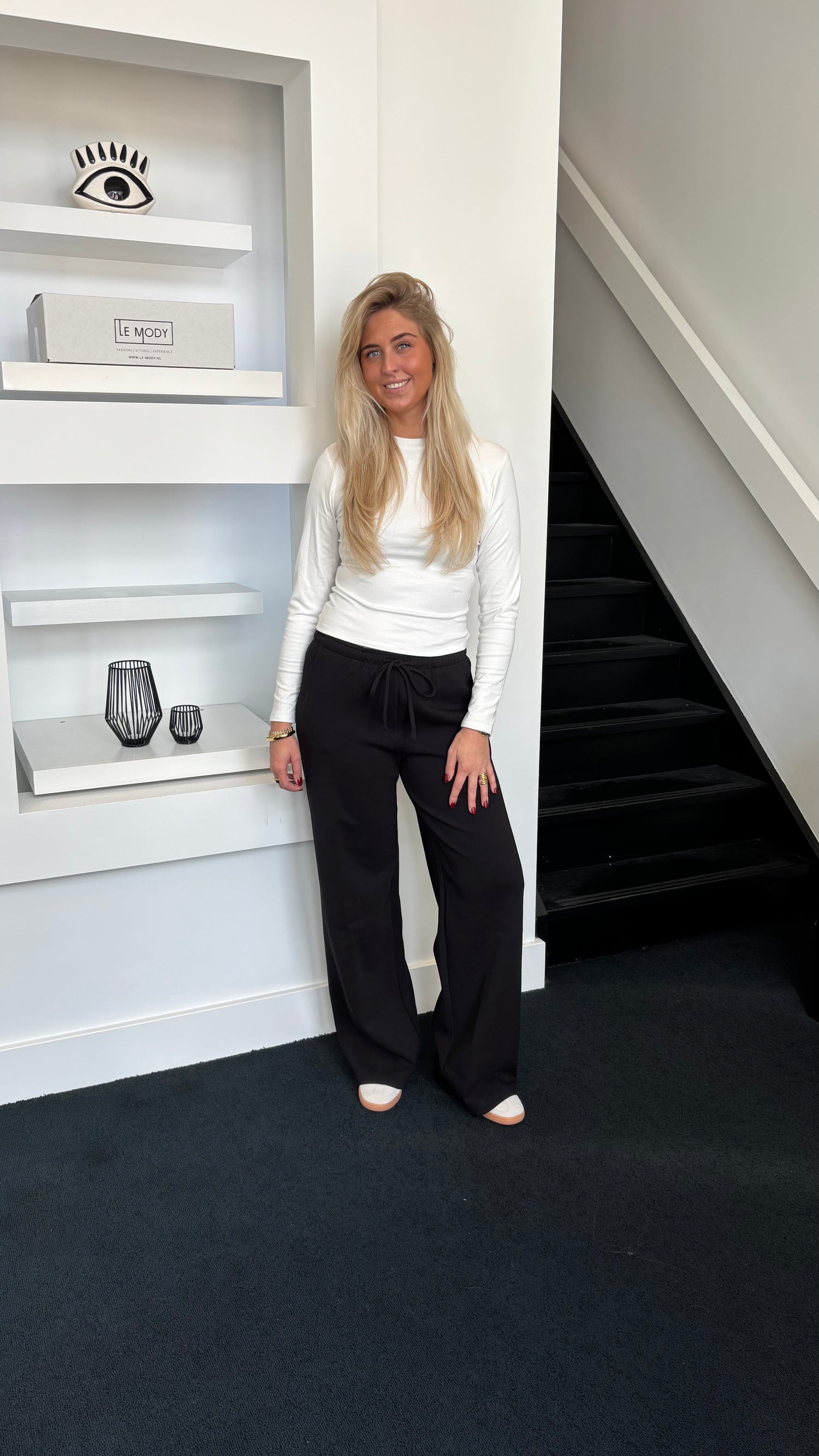 Wide Leg Jogger Tall Black