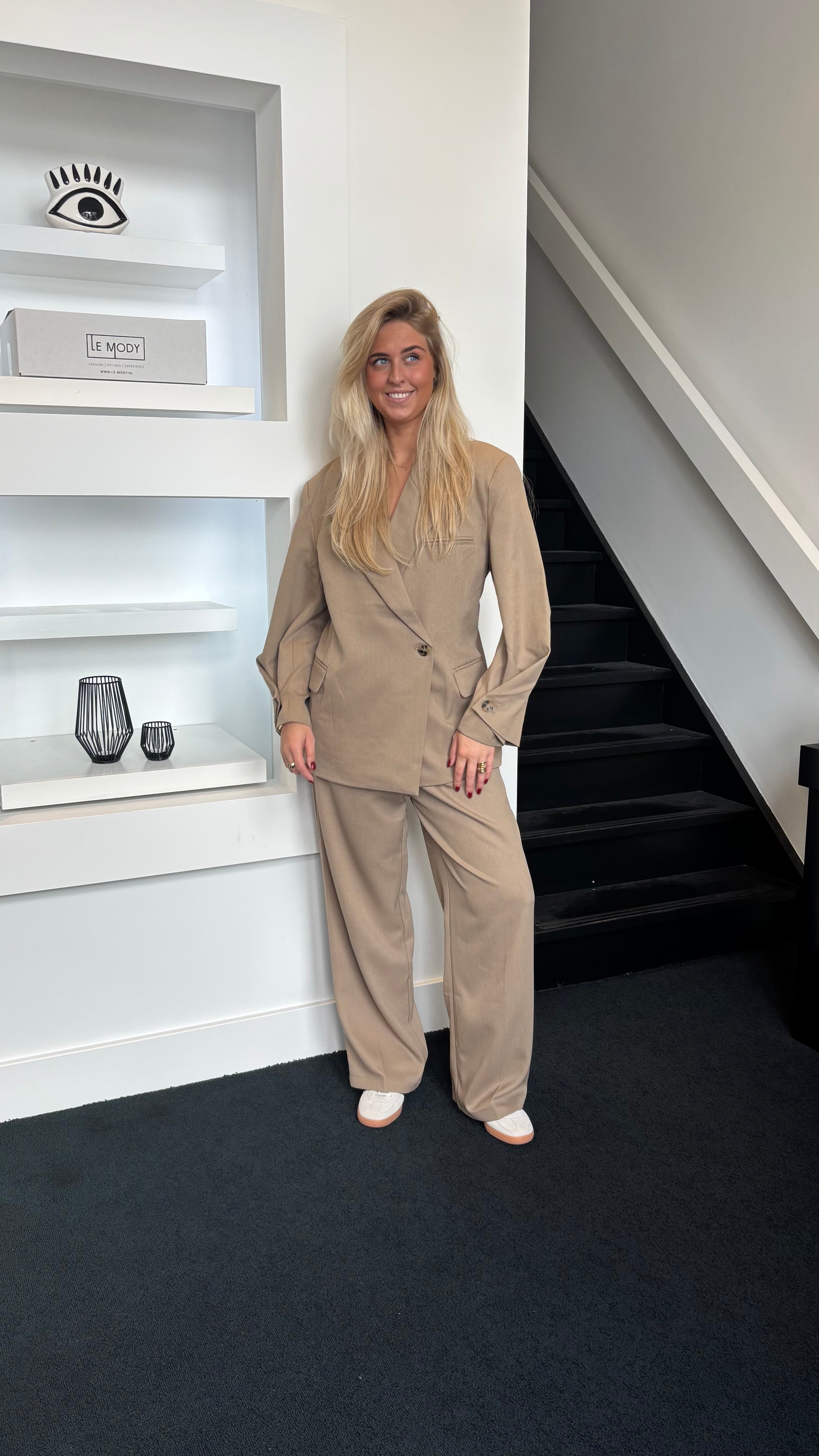 Statement Blazer Taupe 25233
