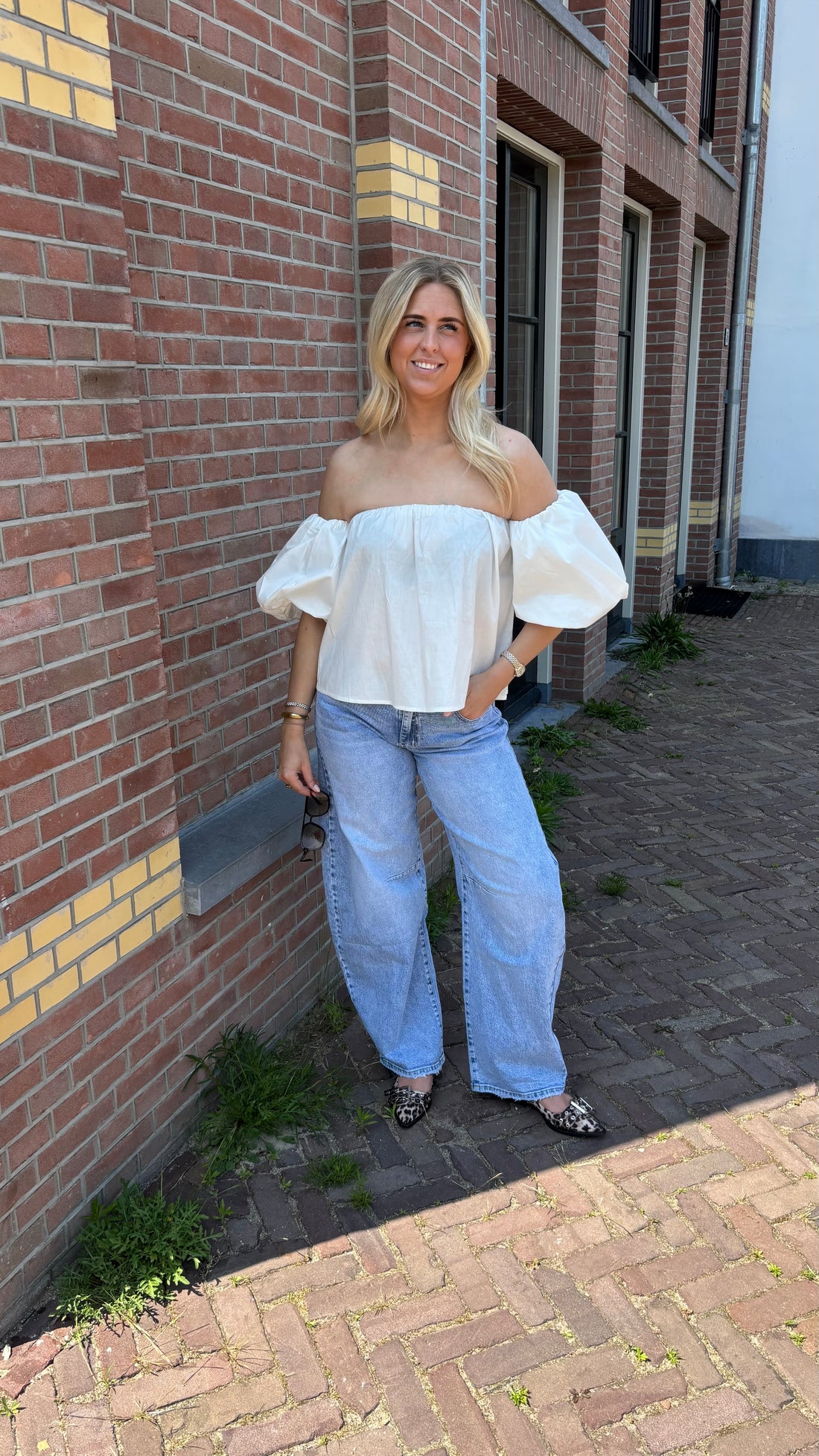 Whisper Off Shoulder Top White