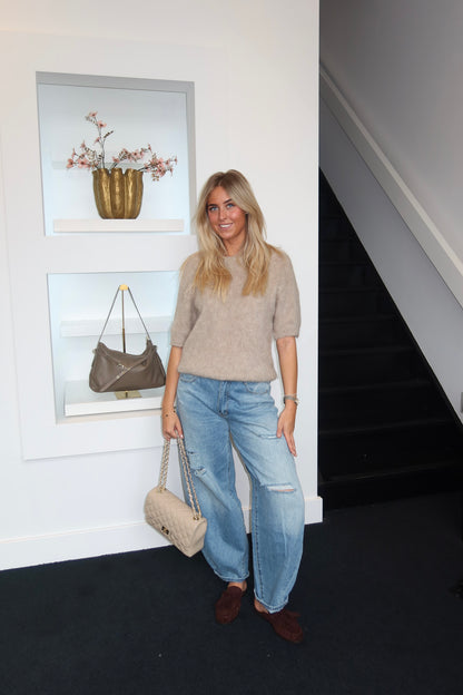Knit Top Beige