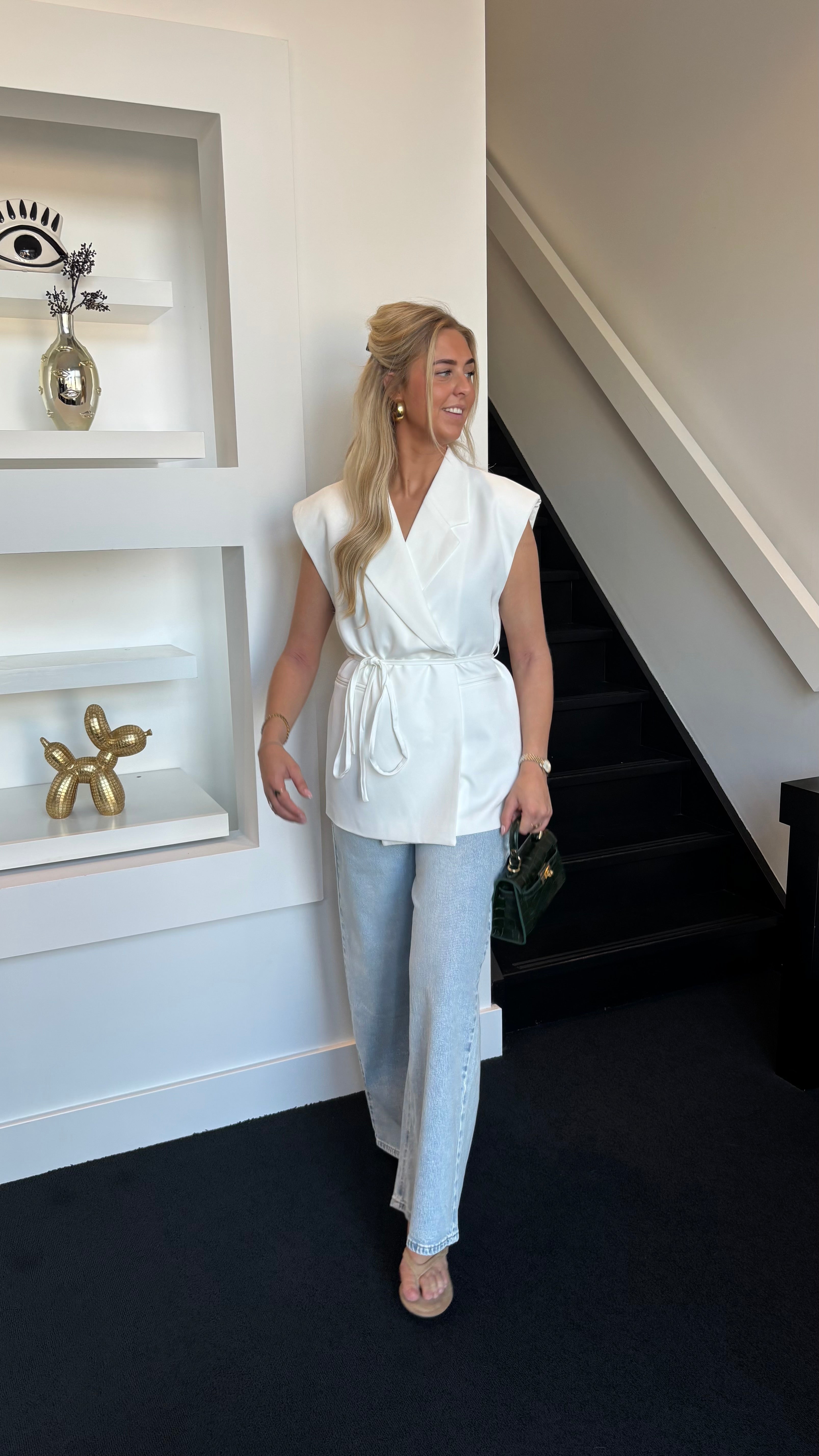 Sweet Shape Gilet White 25223