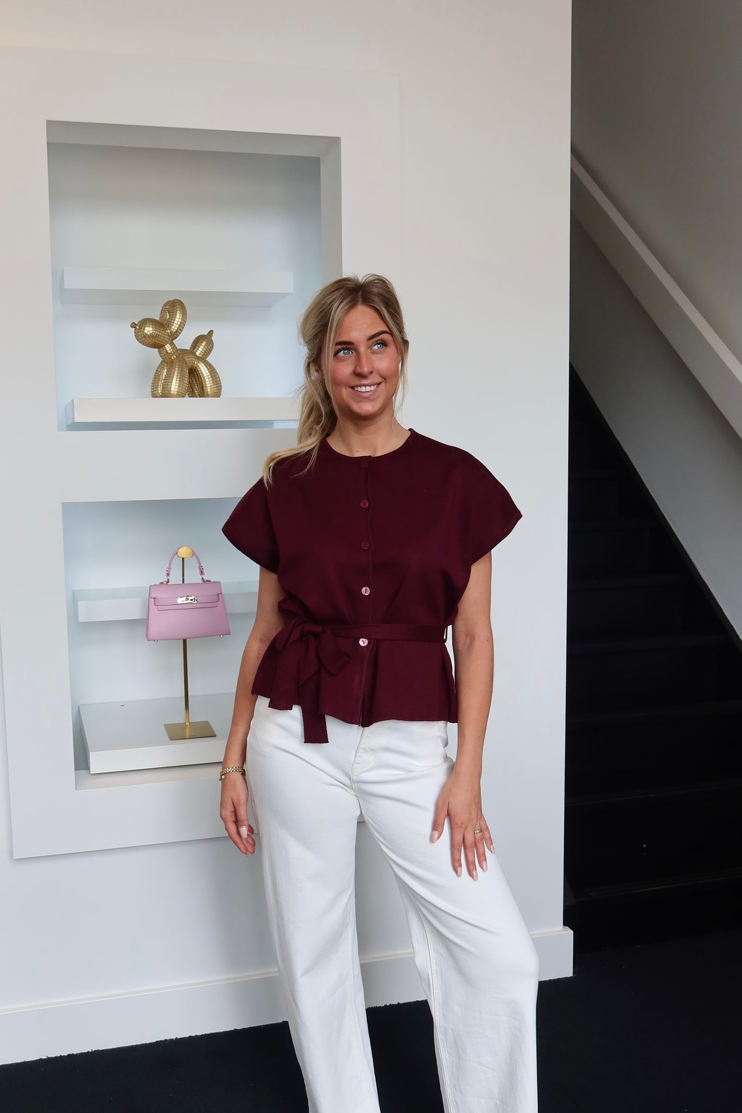 Lucy Cardigan Plum 22233