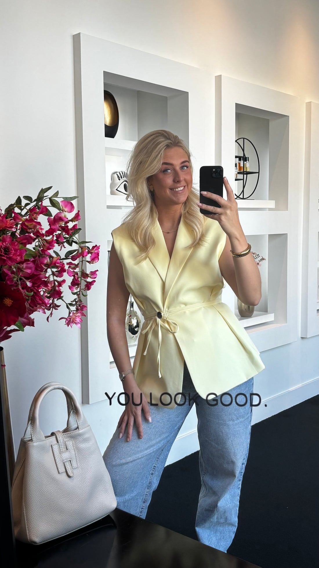 Fitted Gilet Butter Yellow 24749