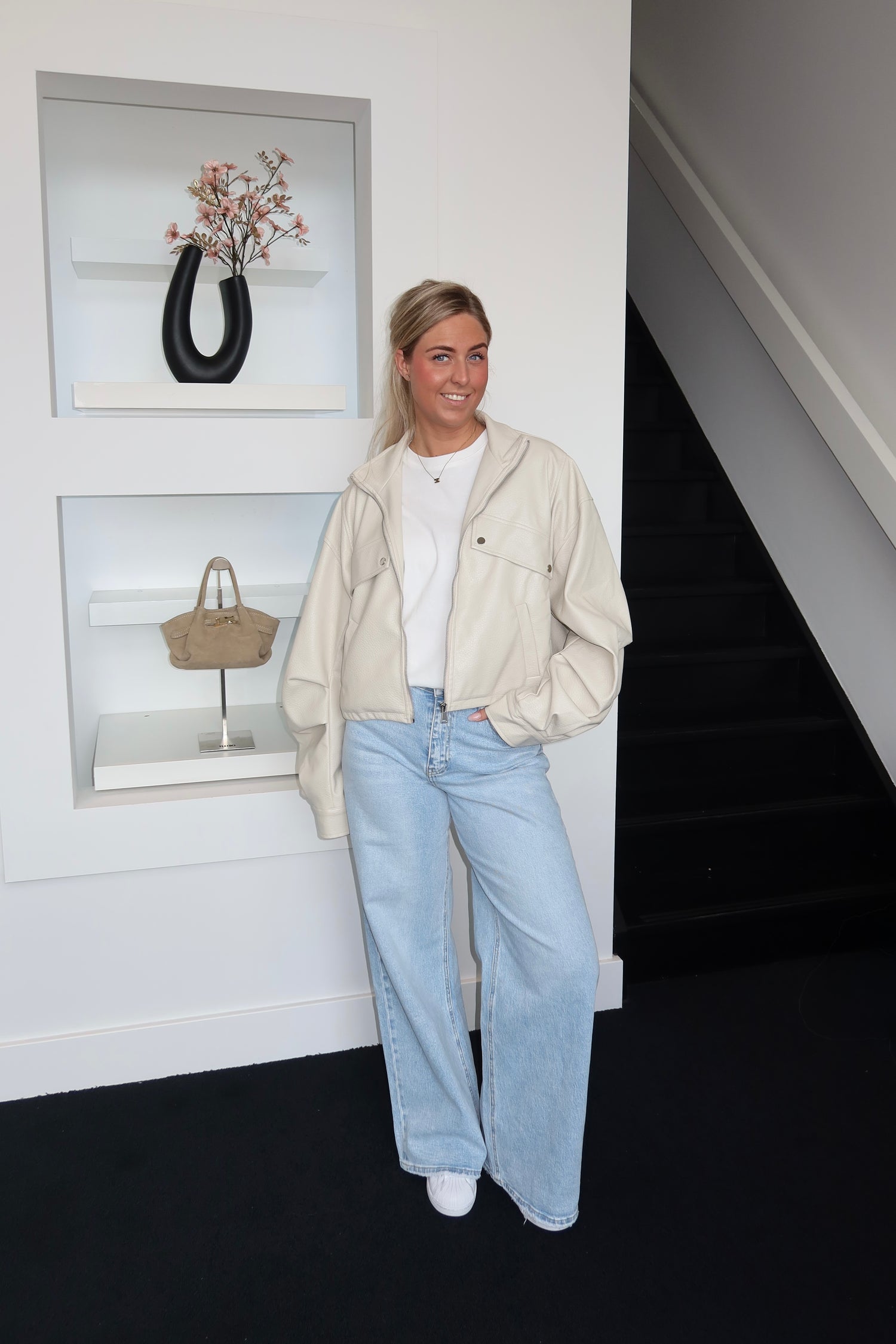 Jaeli Bomber Jacket Beige