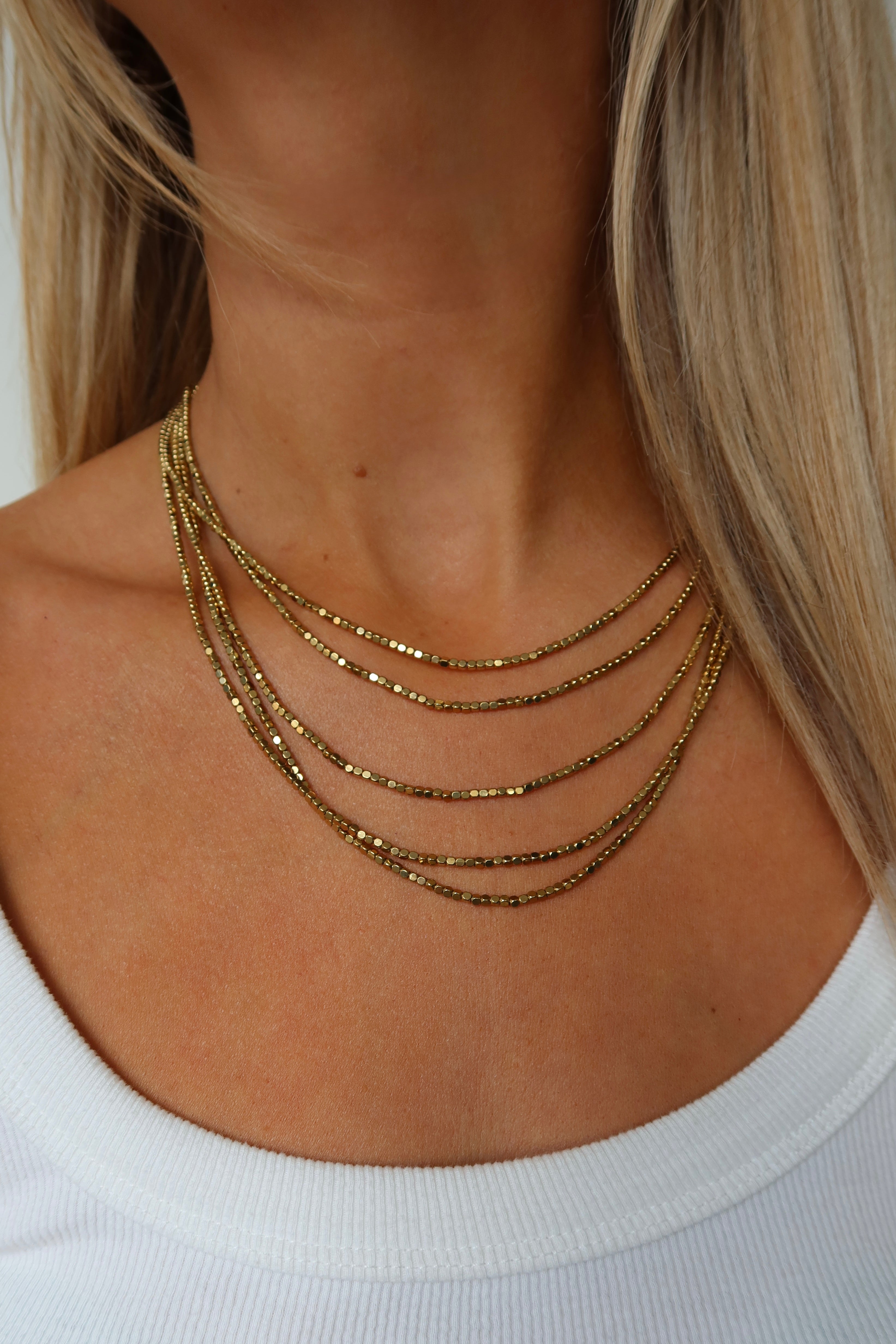 Layered Necklace Gold
