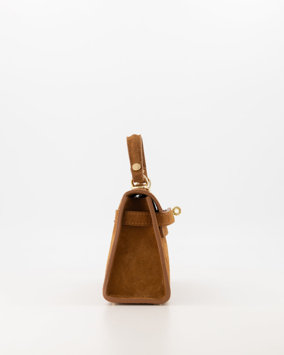 Kella Suede Leather Bag Cognac
