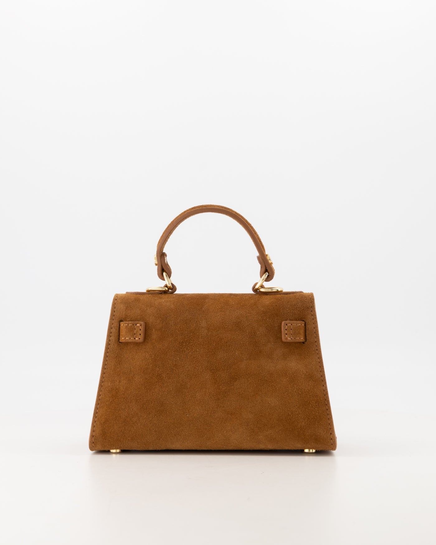 Kella Suede Leather Bag Cognac