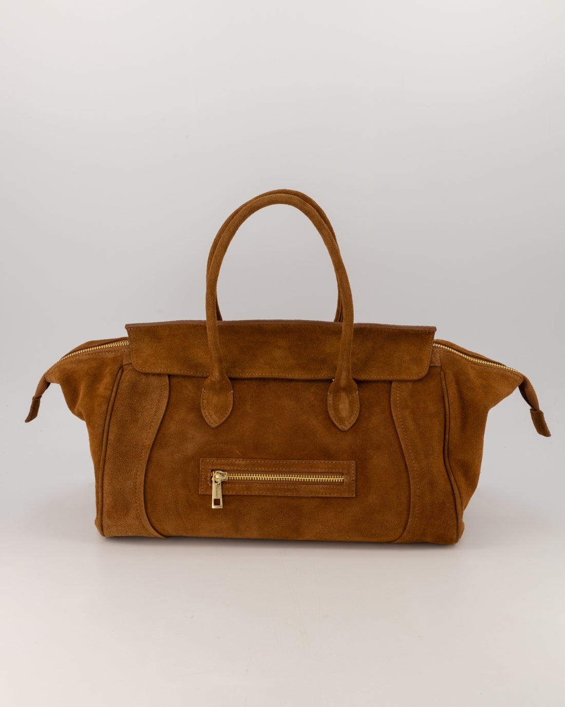 Possini Suede Large Bag Cognac