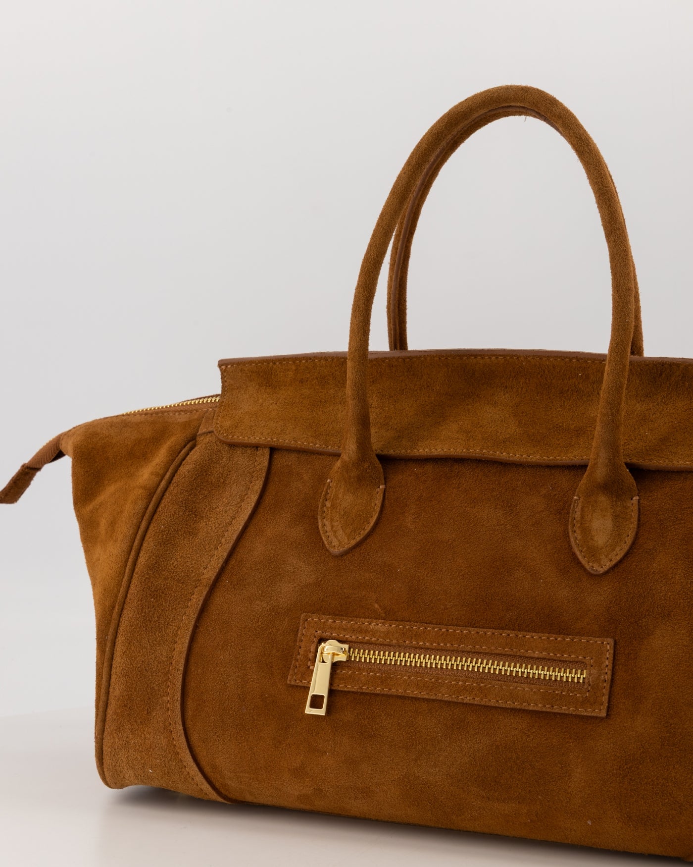 Possini Suede Large Bag Cognac
