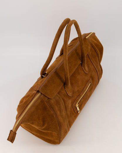Possini Suede Large Bag Cognac