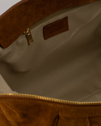 Possini Suede Large Bag Cognac