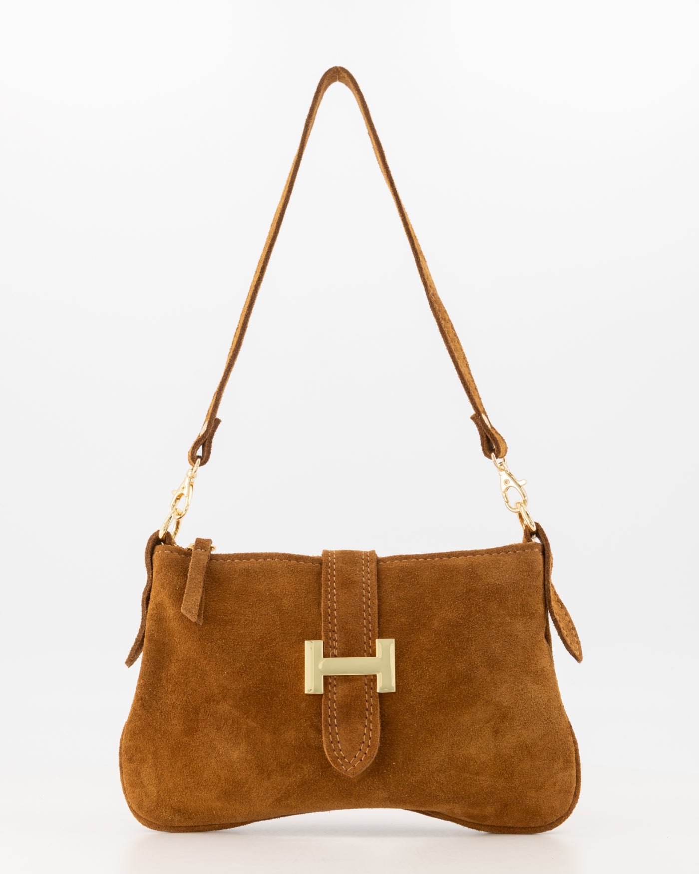 Burnley Suede Bag Cognac