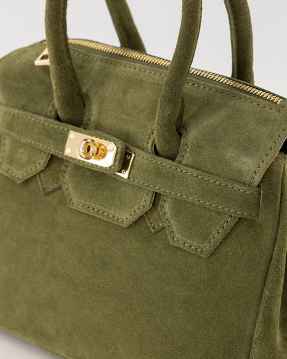 Birdie Small Suede Bag Green
