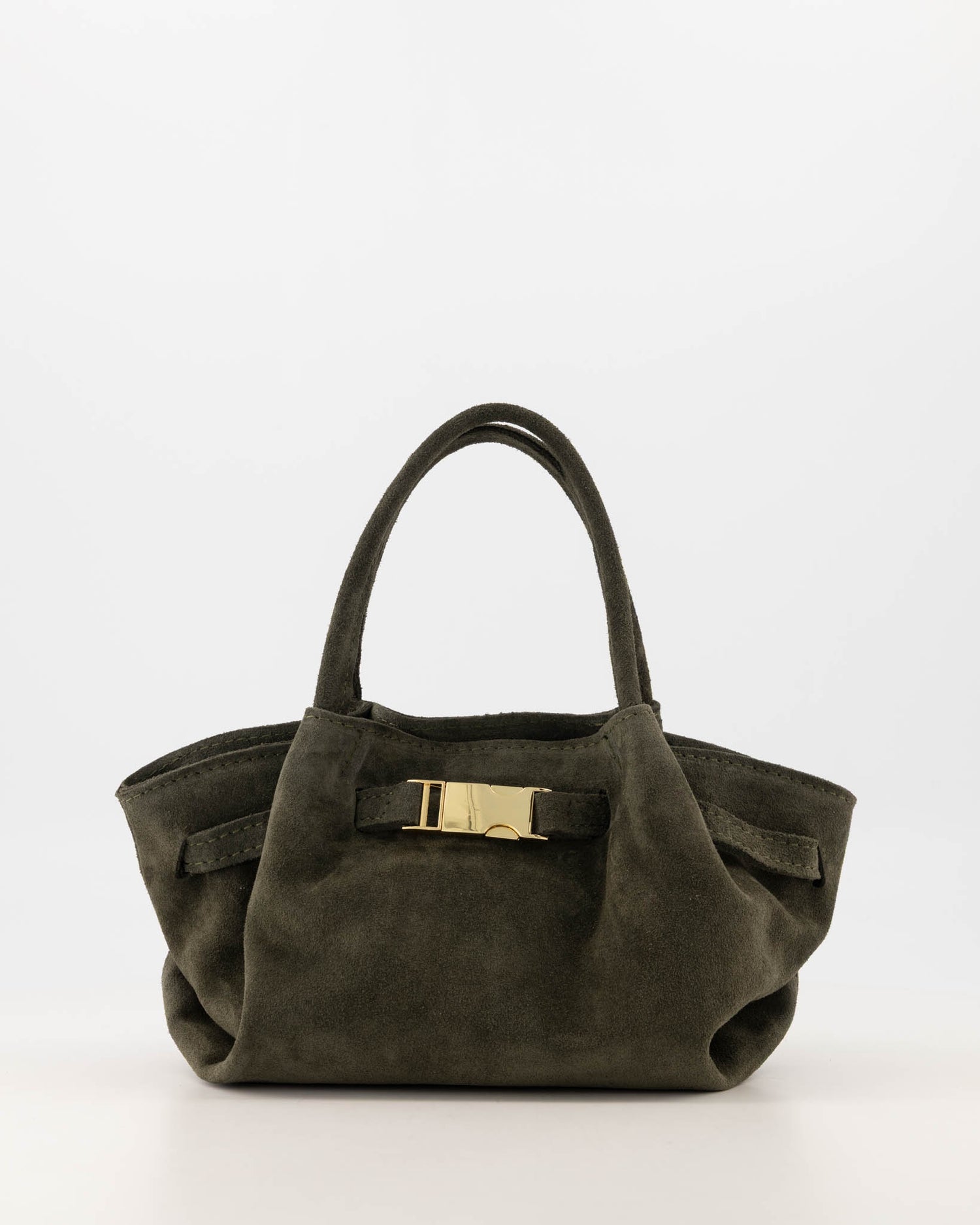 Leonie Suede Bag Dark Green