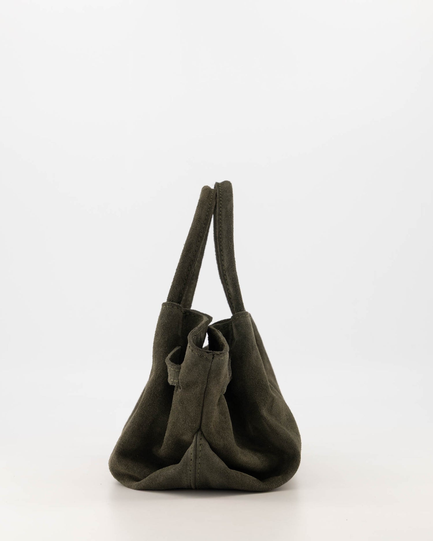 Leonie Suede Bag Dark Green